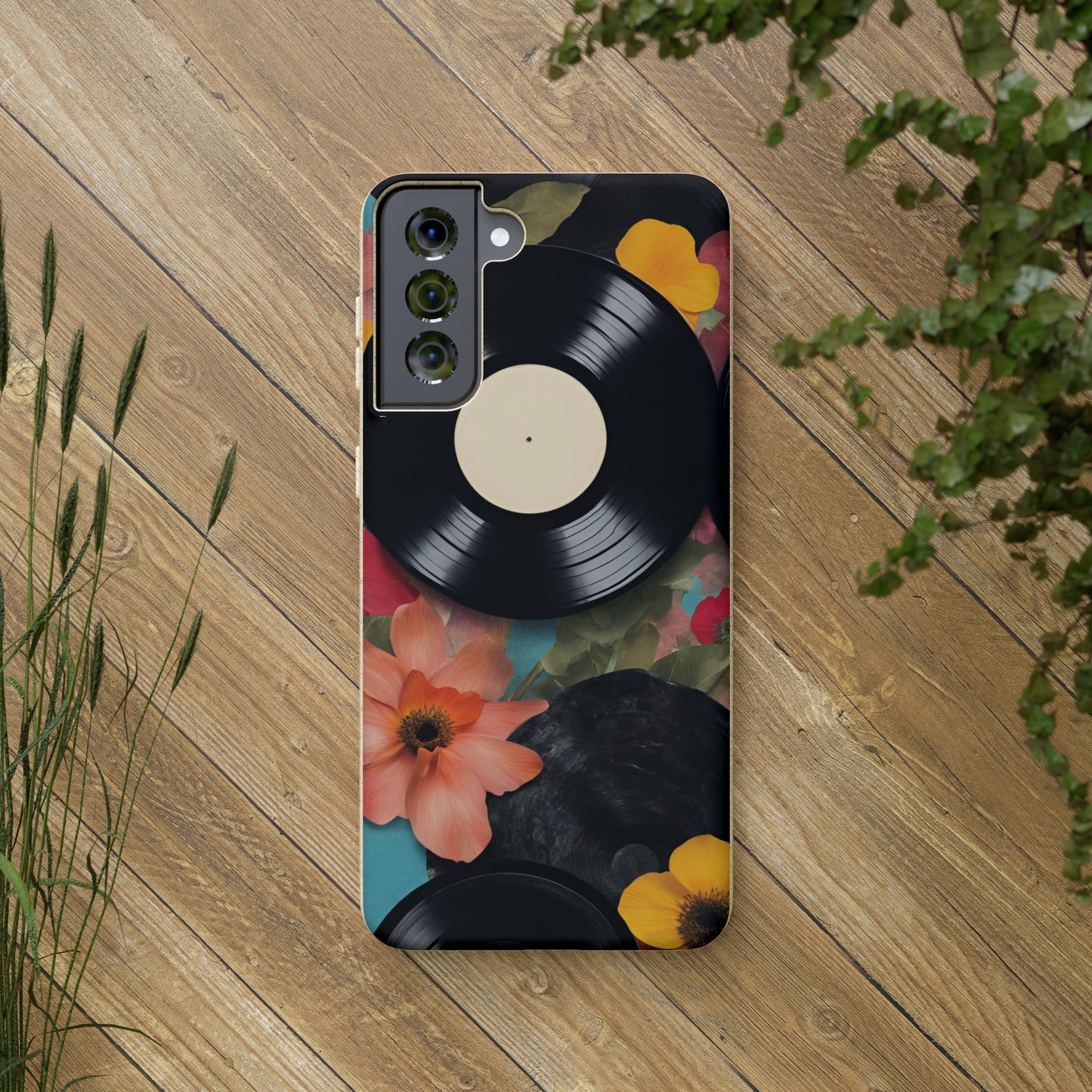 Zenova Records and Blooms Phone Case